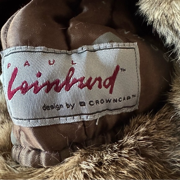 Paul Leinburd for Crowncap Rabbit Fur Trapper Hat Hunting Orange Warm Crown Cap - Picture 7 of 9